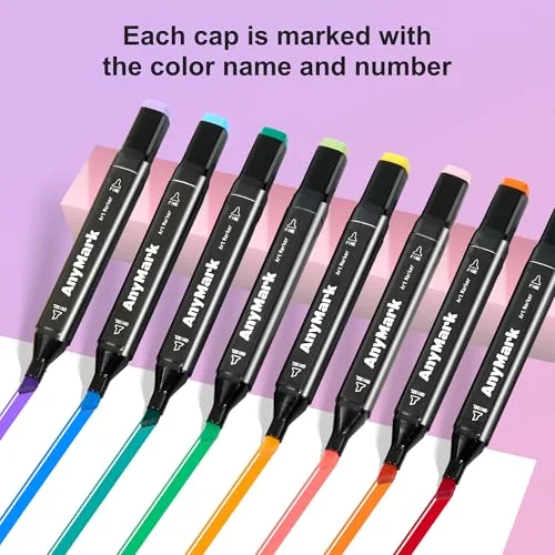 Art Coloring Alcohol Markers, detail view