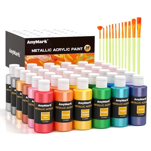 AnyMark Metallic Acrylic Paint Set